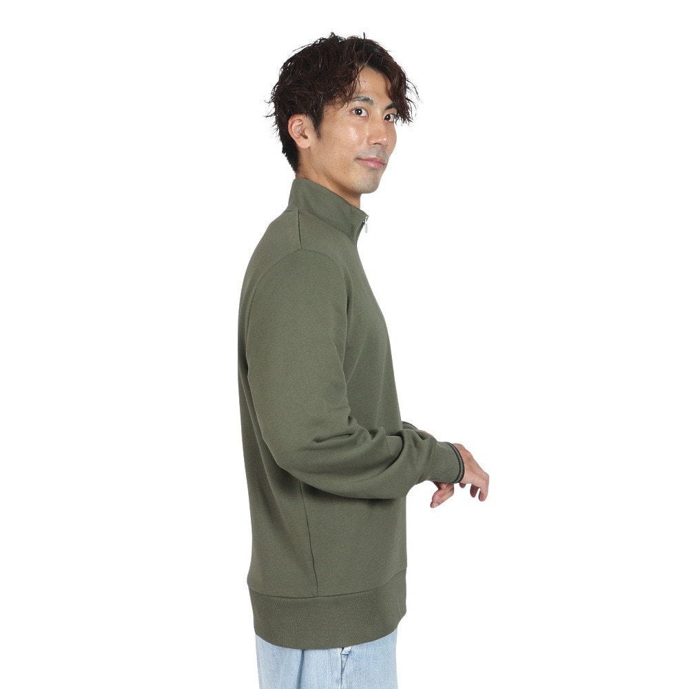フレッドペリー（FRED PERRY）（メンズ、レディース）ハーフジップ スウェットシャツ M3574-W49 24AW