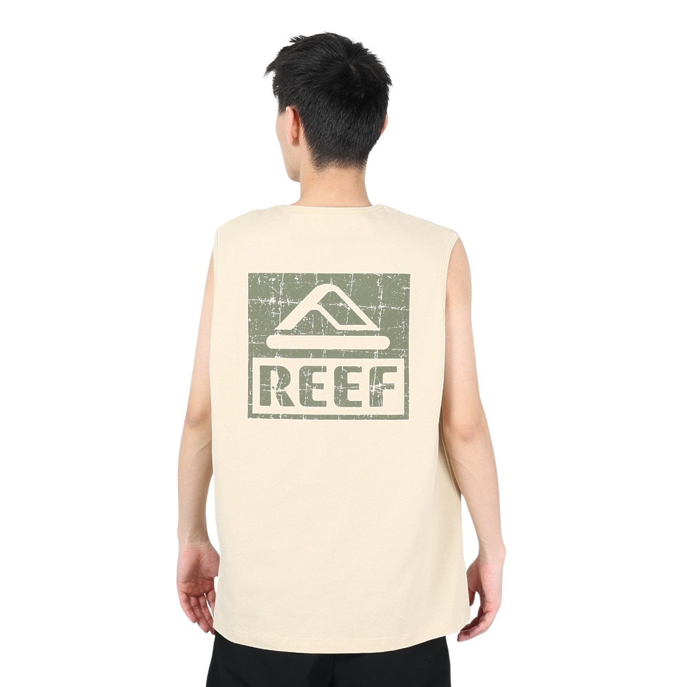 リーフ（REEF）（メンズ）タンクトップ メンズ SQUARE LOGO RFTTM2303-BEG