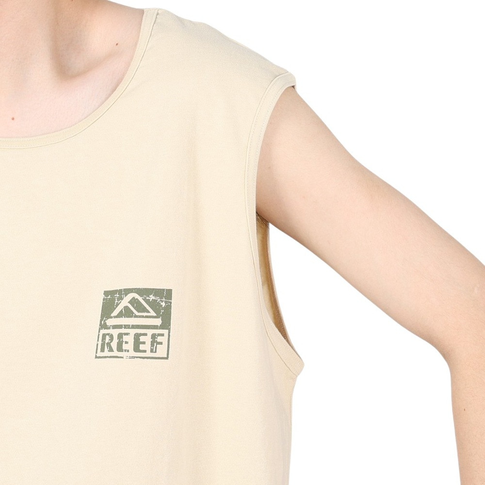リーフ（REEF）（メンズ）タンクトップ メンズ SQUARE LOGO RFTTM2303-BEG