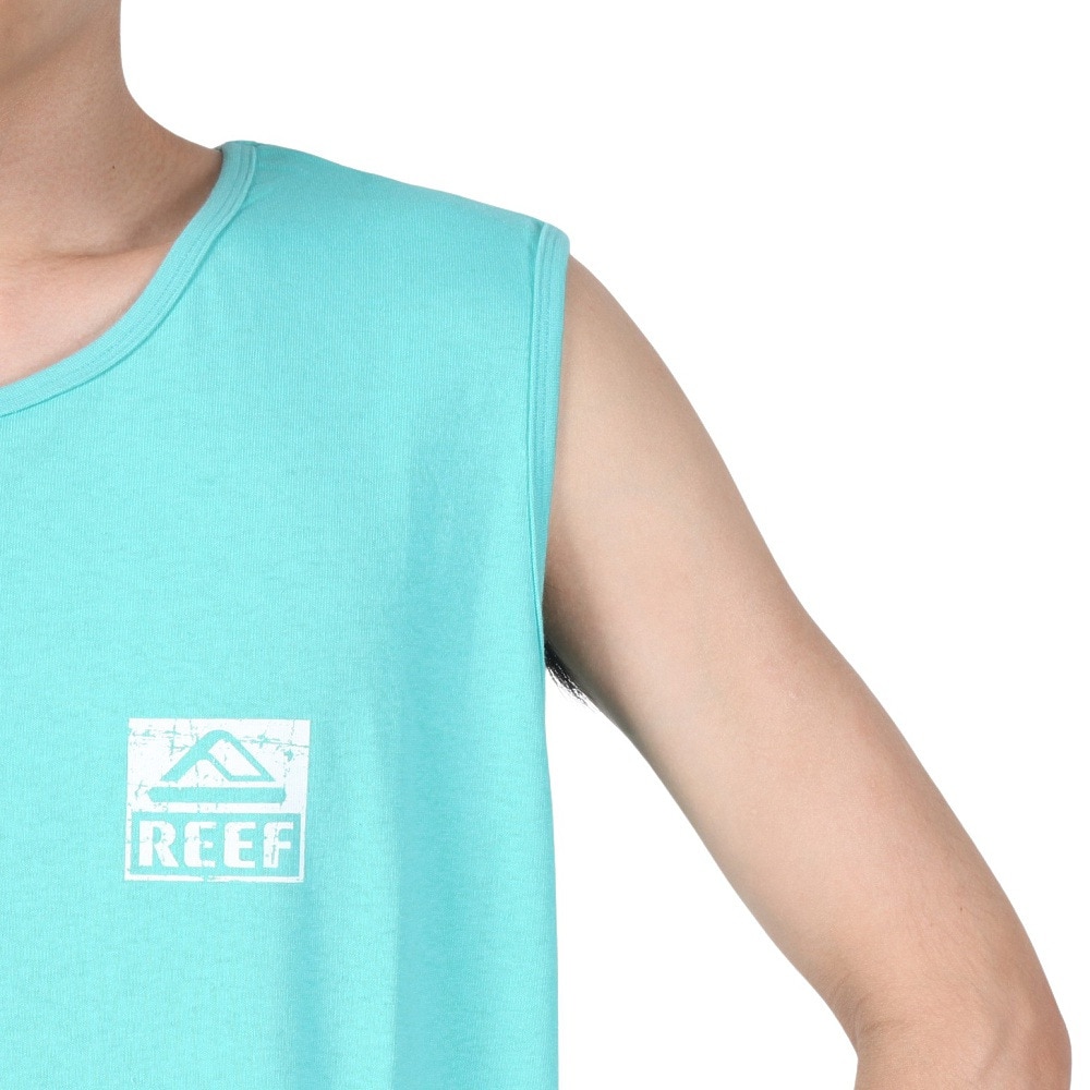 リーフ（REEF）（メンズ）スクエア ロゴ タンクトップ RFTTM2401-BLU