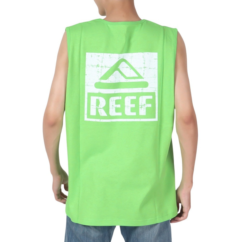 リーフ（REEF）（メンズ）スクエア ロゴ タンクトップ RFTTM2401-GRN
