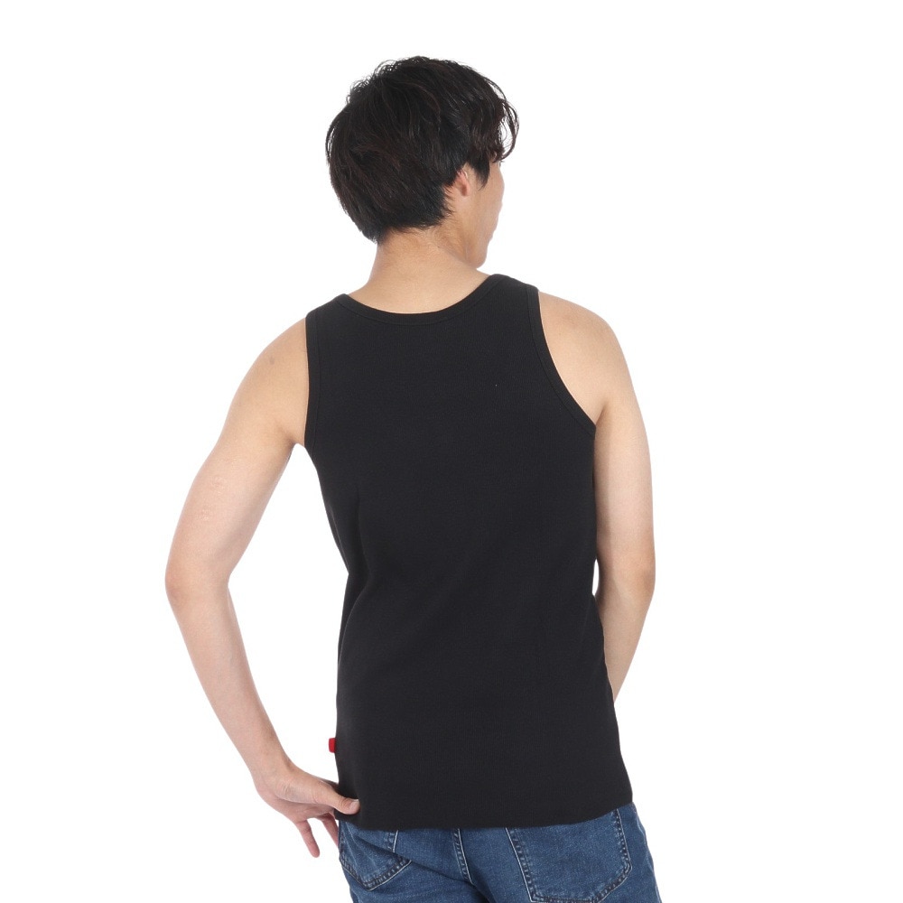 ヘルスニット（Healthknit）（メンズ）ヘビーウェイトリブ タンクトップ 53018 BLK