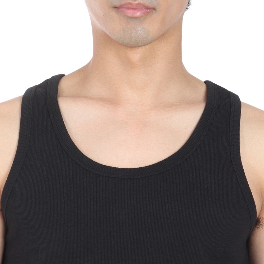 ヘルスニット（Healthknit）（メンズ）ヘビーウェイトリブ タンクトップ 53018 BLK
