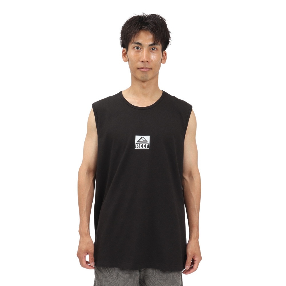 リーフ（REEF）（メンズ）SQUARE ロゴ タンクトップ RFTTM2502-BLK
