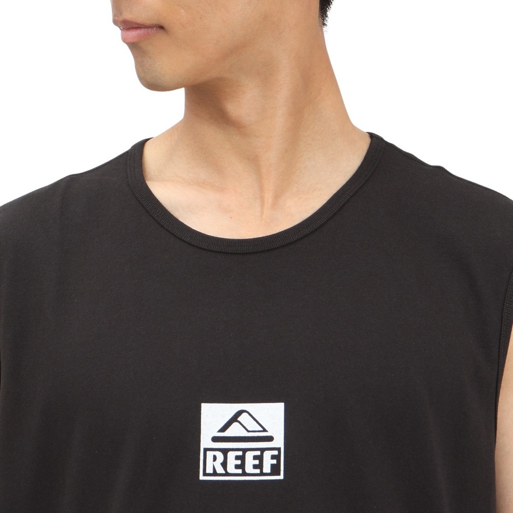 リーフ（REEF）（メンズ）SQUARE ロゴ タンクトップ RFTTM2502-BLK