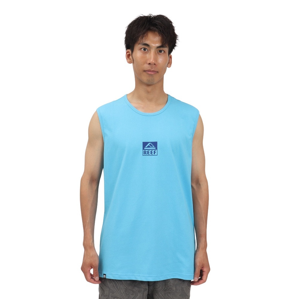 リーフ（REEF）（メンズ）SQUARE ロゴ タンクトップ RFTTM2502-BLU