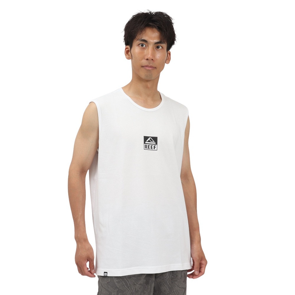 リーフ（REEF）（メンズ）SQUARE ロゴ タンクトップ RFTTM2502-WHT
