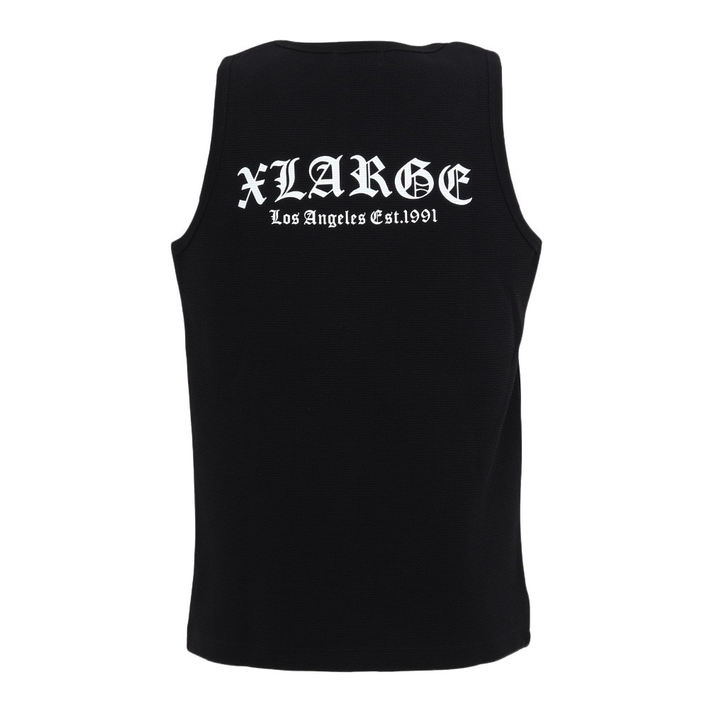 エクストララージ（XLARGE）（メンズ）OLD ENGLISH ワッフルタンクトップ 101252013007-BLACK