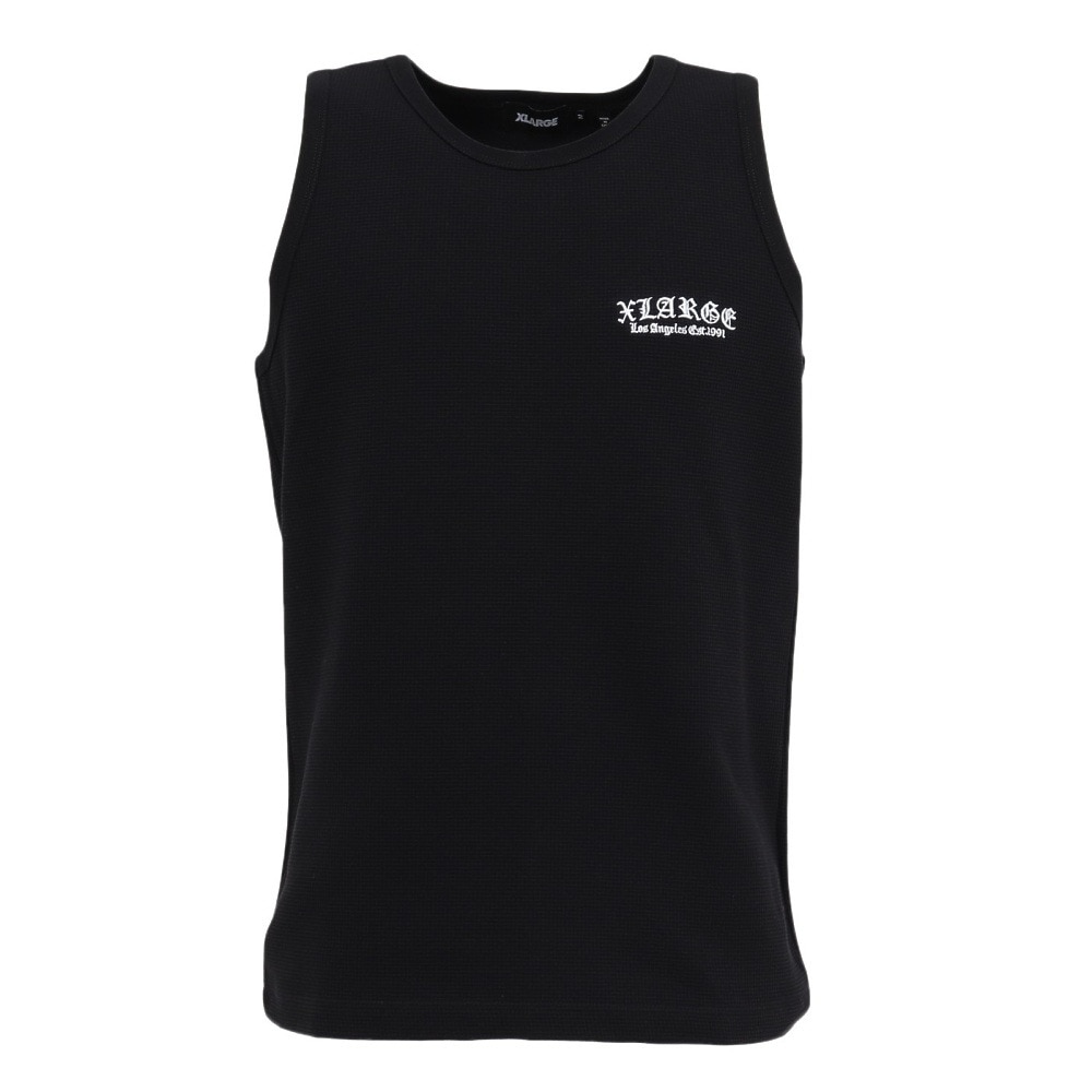 エクストララージ（XLARGE）（メンズ）OLD ENGLISH ワッフルタンクトップ 101252013007-BLACK