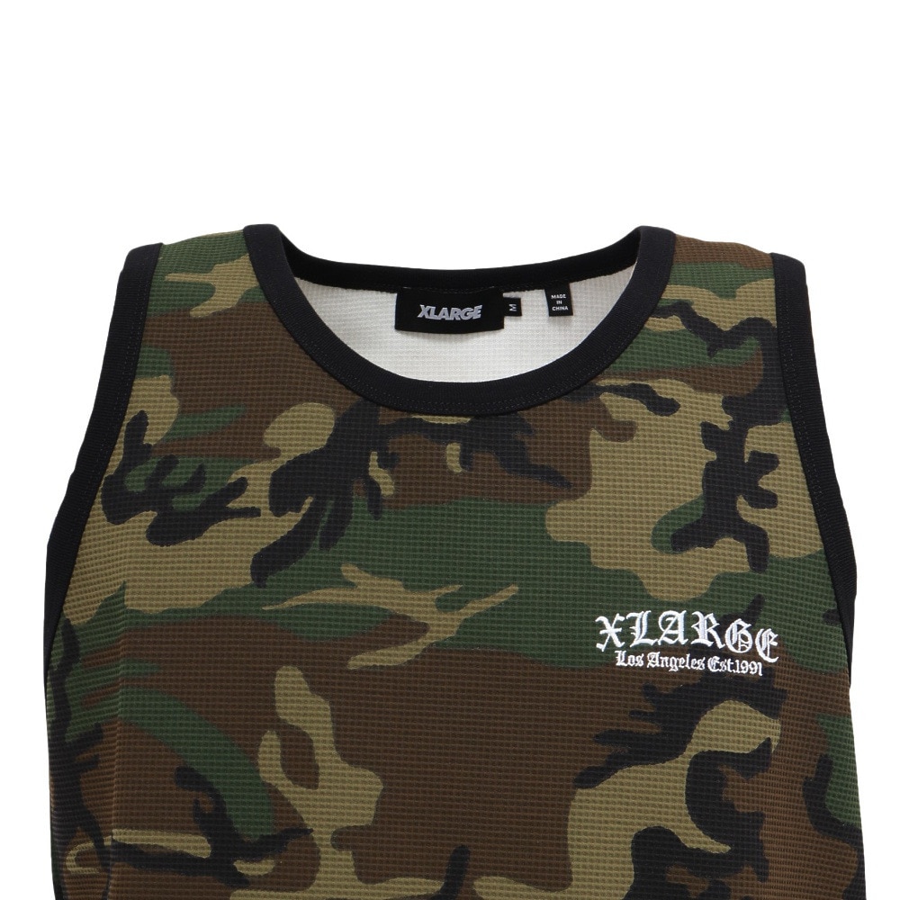 エクストララージ（XLARGE）（メンズ）OLD ENGLISH ワッフルタンクトップ 101252013007-CAMO
