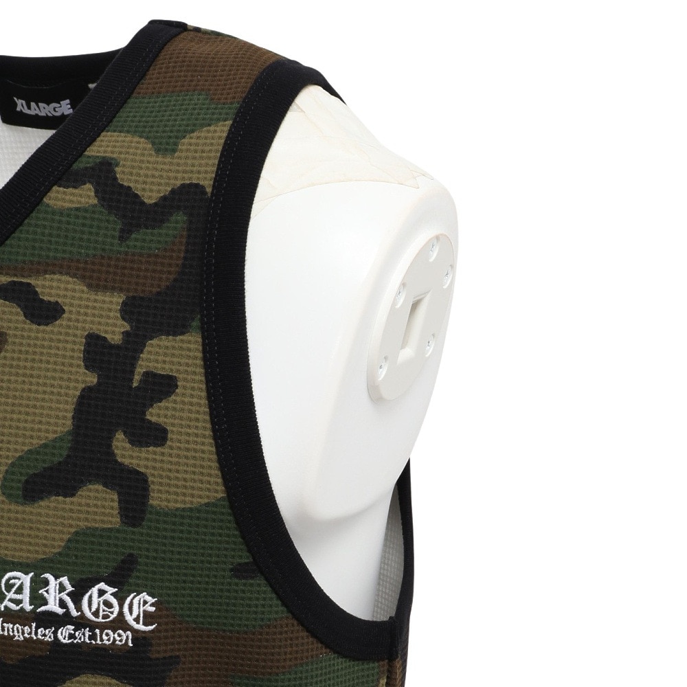 エクストララージ（XLARGE）（メンズ）OLD ENGLISH ワッフルタンクトップ 101252013007-CAMO