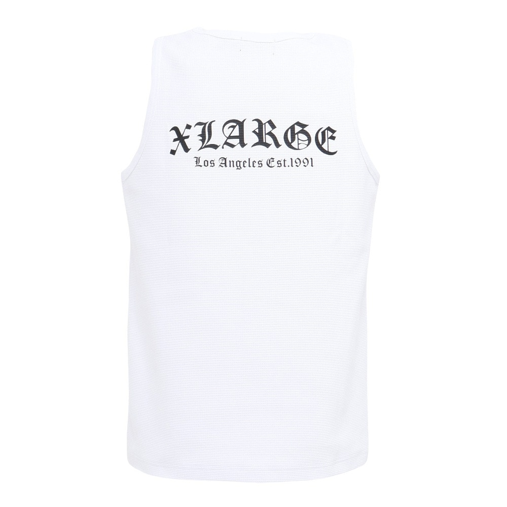 エクストララージ（XLARGE）（メンズ）OLD ENGLISH ワッフルタンクトップ 101252013007-WHITE