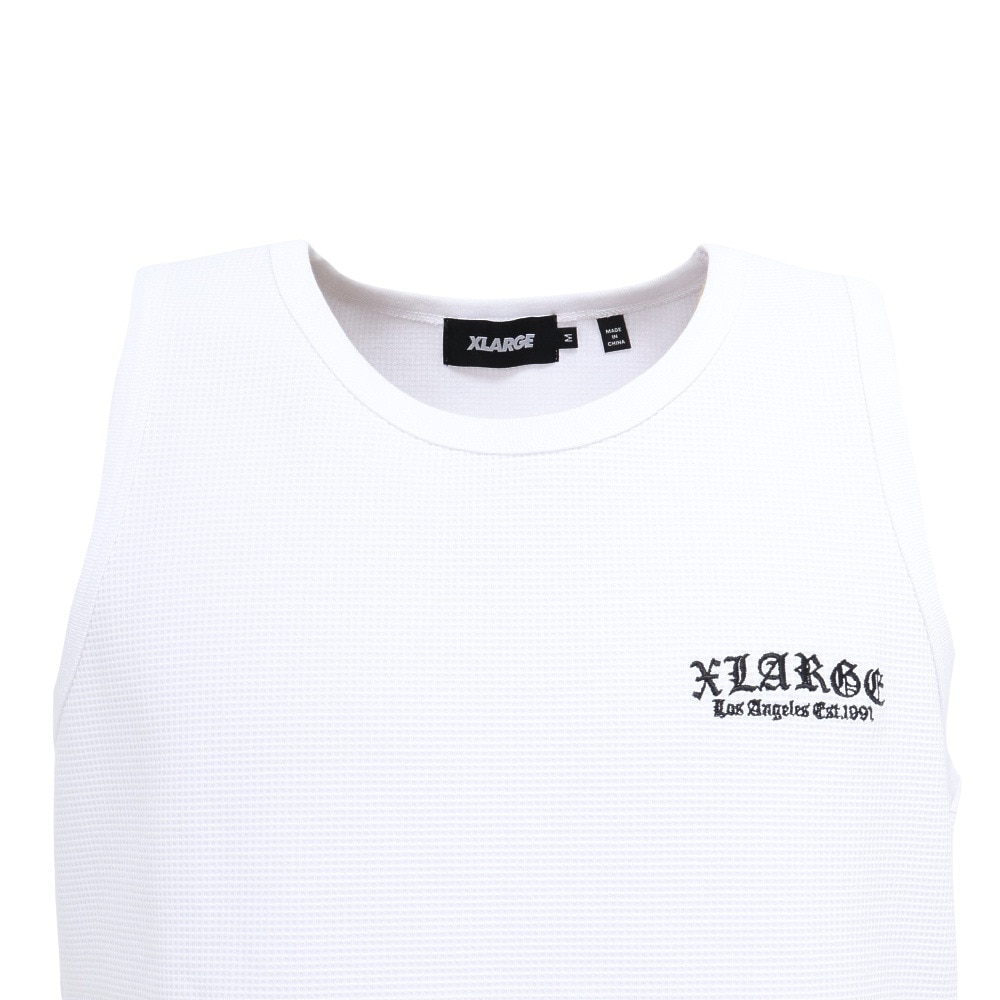 エクストララージ（XLARGE）（メンズ）OLD ENGLISH ワッフルタンクトップ 101252013007-WHITE