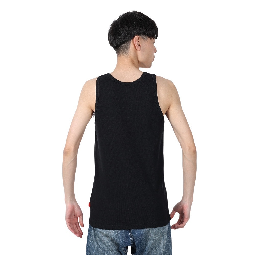 ヘルスニット（Healthknit）（メンズ）ヘビーウェイトリブ タンクトップ 53018 BLK
