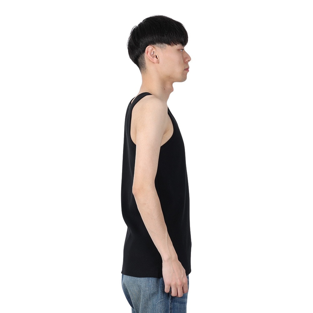 ヘルスニット（Healthknit）（メンズ）ヘビーウェイトリブ タンクトップ 53018 BLK