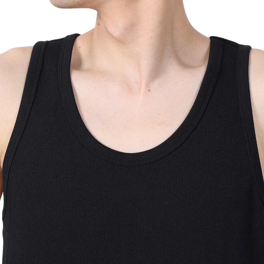 ヘルスニット（Healthknit）（メンズ）ヘビーウェイトリブ タンクトップ 53018 BLK