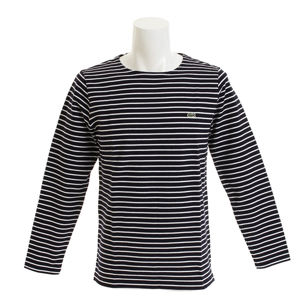 ポイント15倍 多少の傷汚れありの為大奉仕 Tシャツ メンズ 長袖 コットンピケボーダー Th6el 166 オンライン価格 ラコステ エルブレス