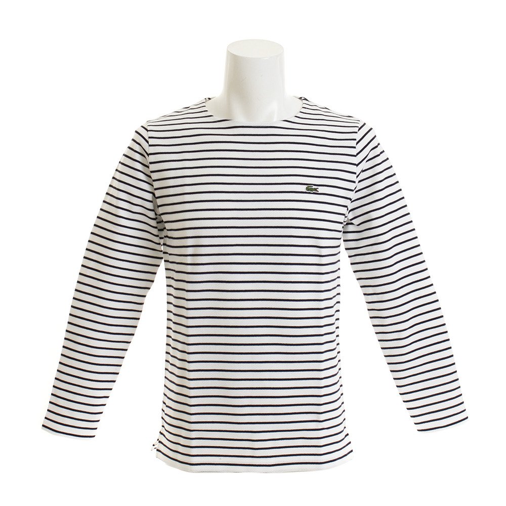 ポイント15倍 多少の傷汚れありの為大奉仕 Tシャツ メンズ 長袖 コットンピケボーダー Th6el 70v オンライン価格 ラコステ ヴィクトリアゴルフ