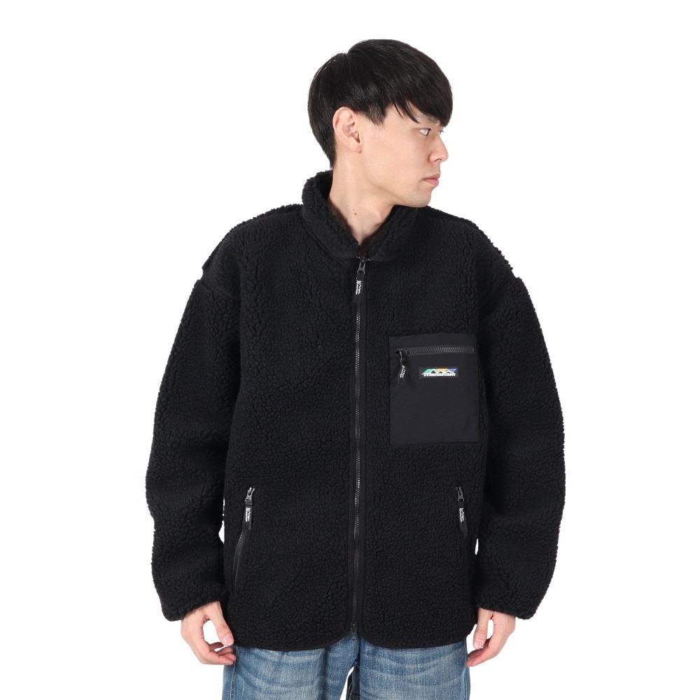 マナスタッシュ（MANASTASH）（メンズ）マウントゴリラジャケットフリース 792-4252002 BLACK