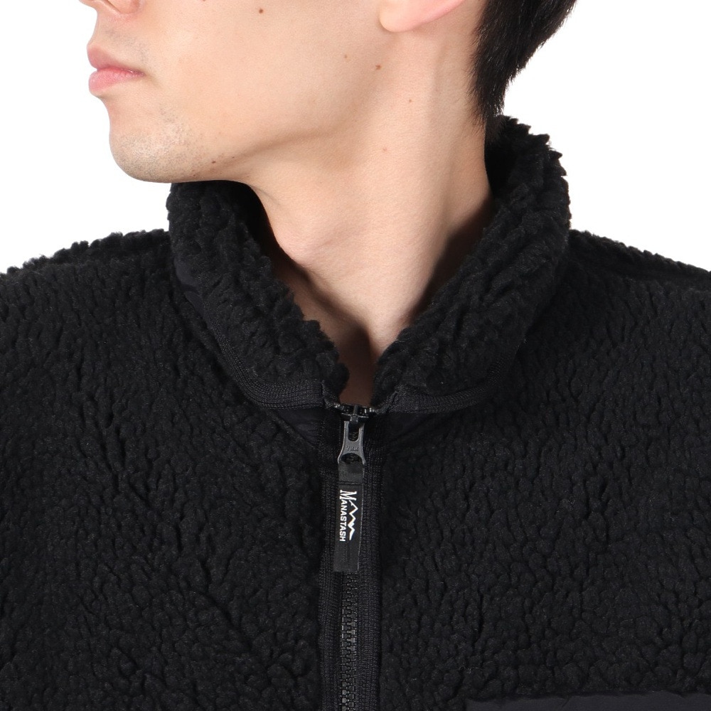 マナスタッシュ（MANASTASH）（メンズ）マウントゴリラジャケットフリース 792-4252002 BLACK