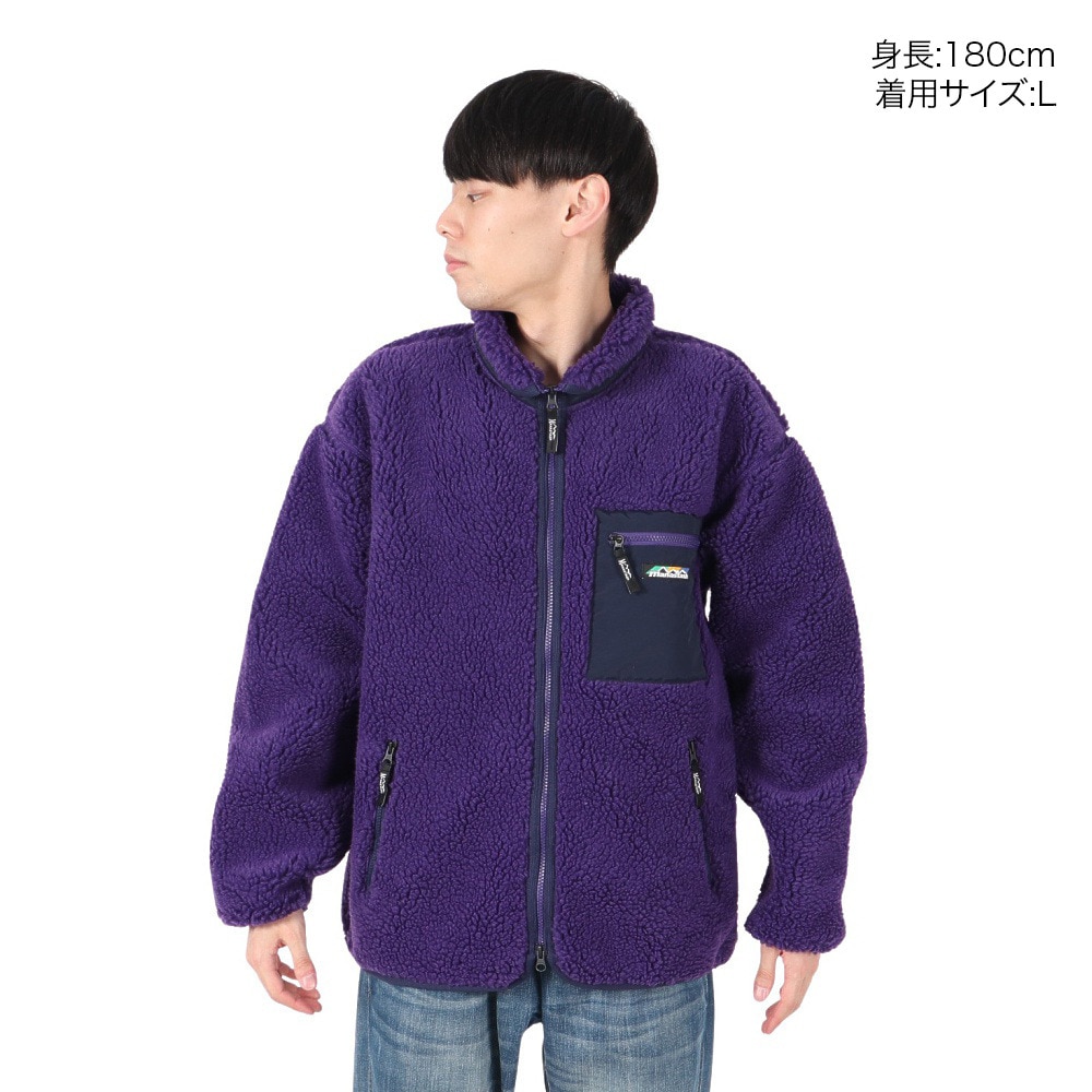 マナスタッシュ（MANASTASH）（メンズ）マウントゴリラジャケットフリース 792-4252002 PURPLE