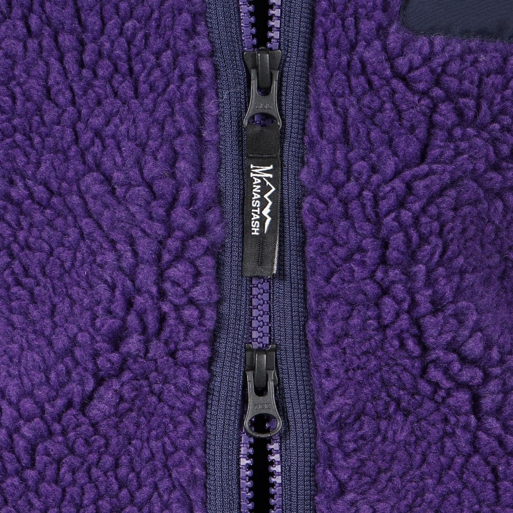 マナスタッシュ（MANASTASH）（メンズ）マウントゴリラジャケットフリース 792-4252002 PURPLE