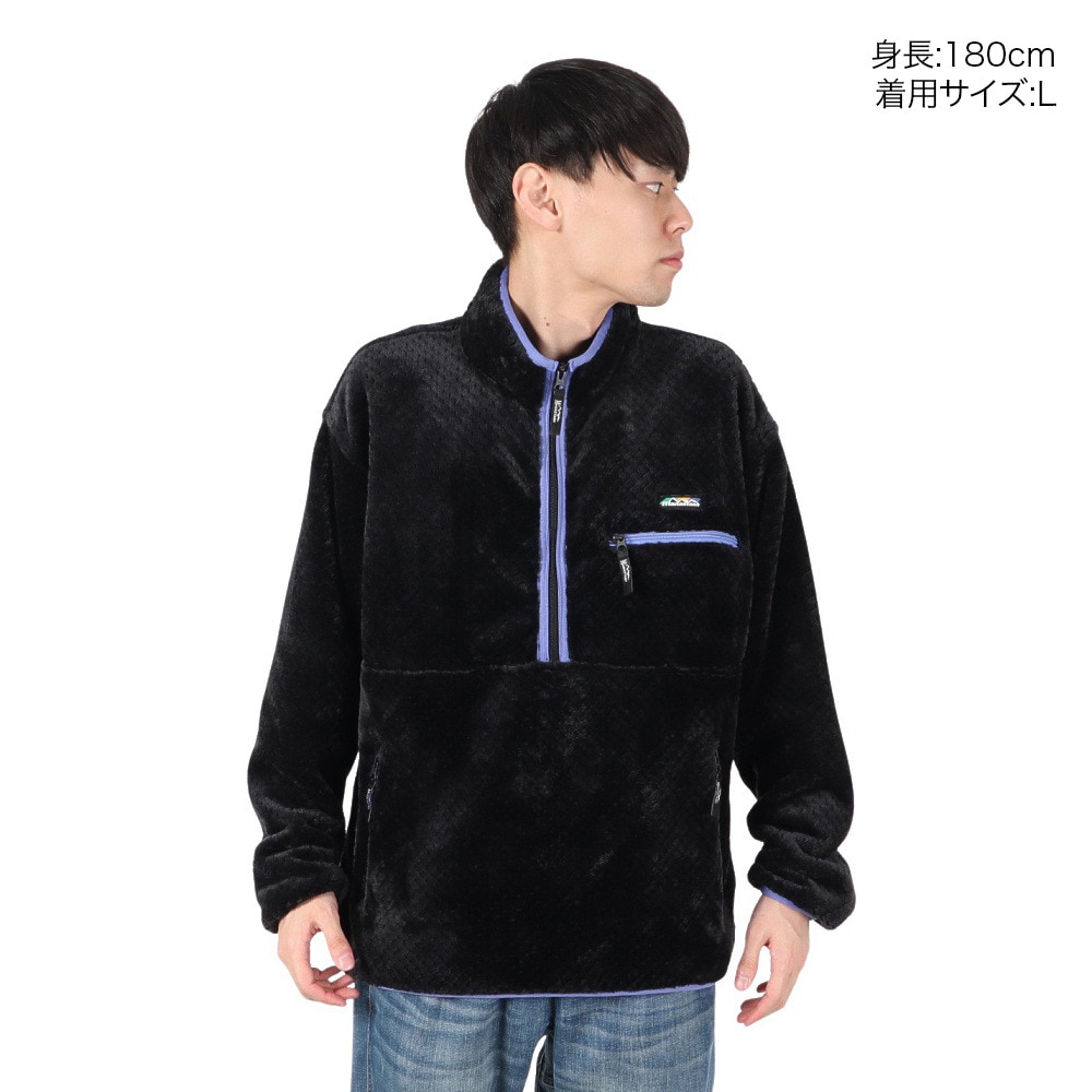 マナスタッシュ（MANASTASH）（メンズ）ポピーサーマルフリース 792-4252005 BLACK