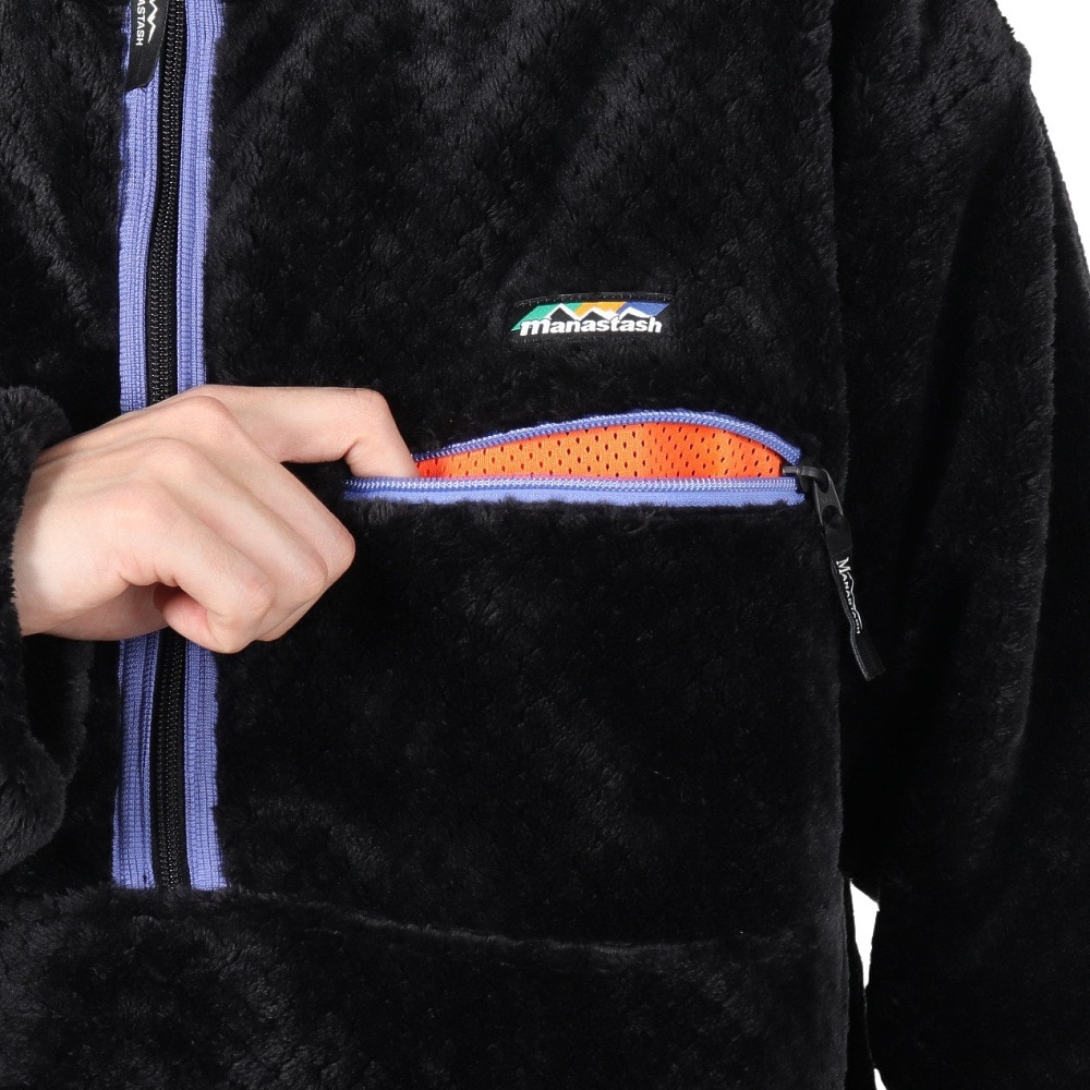 マナスタッシュ（MANASTASH）（メンズ）ポピーサーマルフリース 792-4252005 BLACK