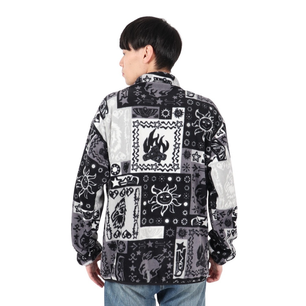 マナスタッシュ（MANASTASH）（メンズ）バンダナフリースジャケット 792-4252006 BLACK