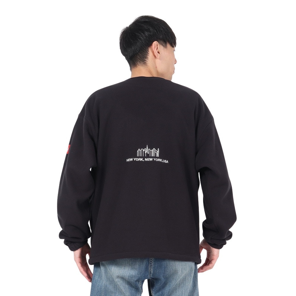 マンハッタンポーテージ（ManhattanPortage）（メンズ）V ジップアップ カーディガン 24FW-MP-M597 BLACK