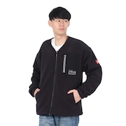(メンズ)V ジップアップ カーディガン 24FW-MP-M597 BLACK
