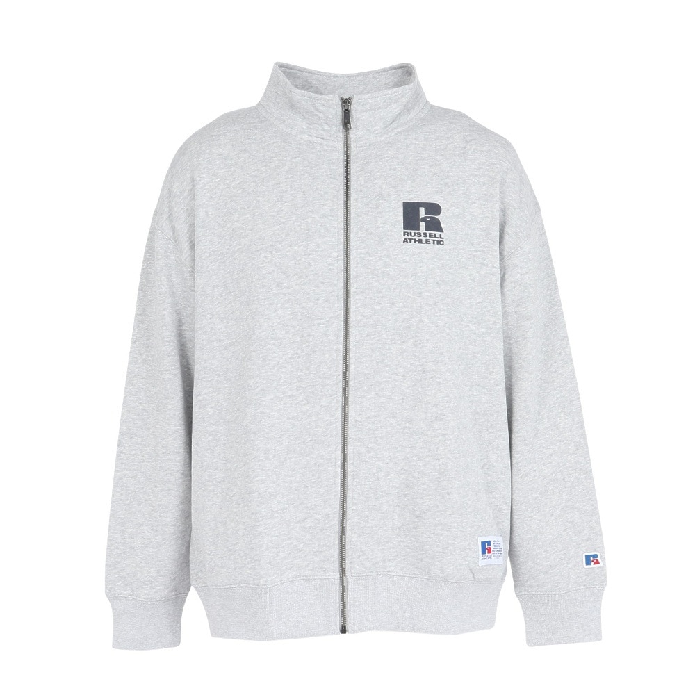 ラッセル（RUSSELL）（メンズ）C100 ロゴフルジップ スウェットシャツ