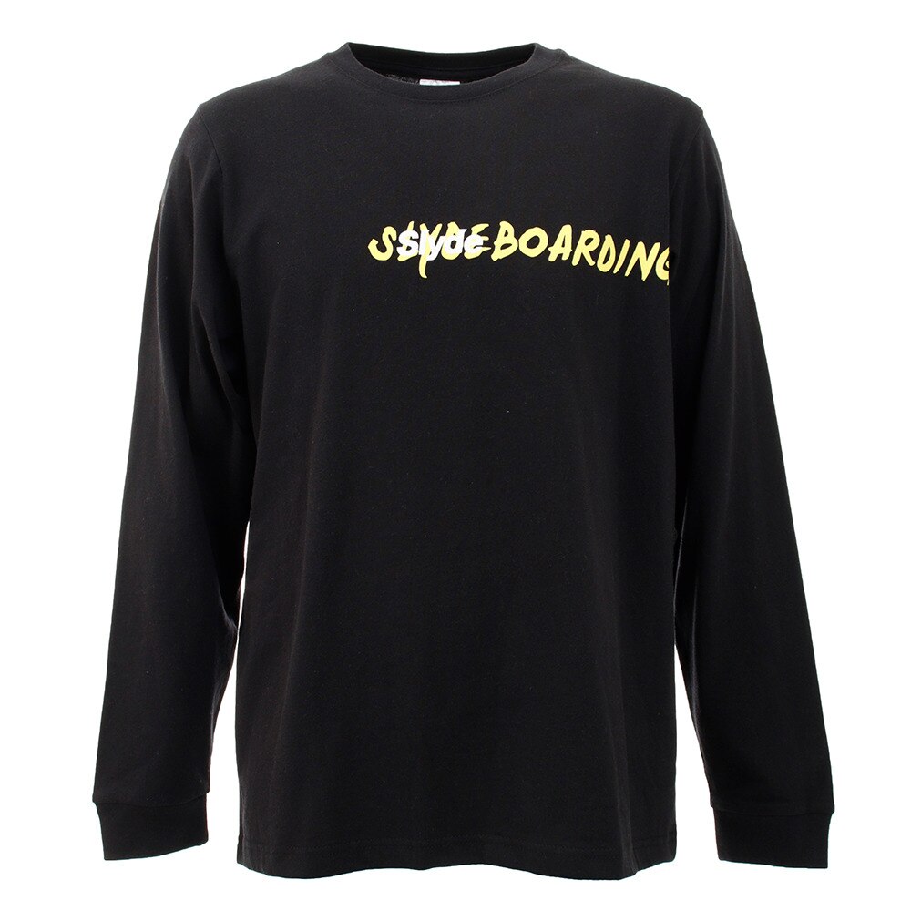  Tシャツ メンズ 長袖 PHOTO sl201909003-BLK オンライン価格