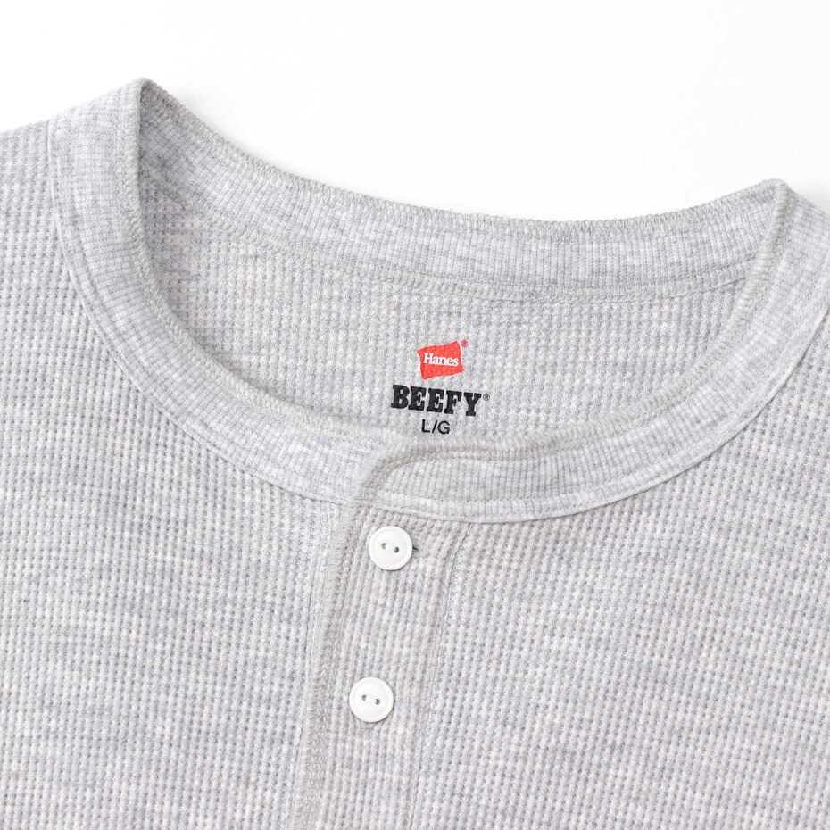 ヘインズ｜Tシャツ メンズ 長袖 ビーフィー サーマルヘンリーネック HM4-S104 060 オンライン価格 - スポーツ用品はスーパースポーツゼビオ