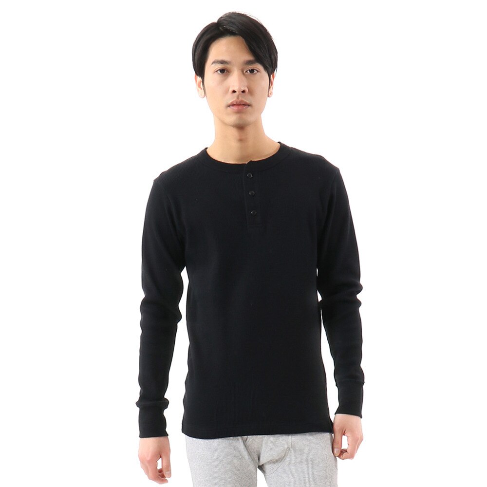 ビーフィー サーマルヘンリーネック 長袖Tシャツ HM4-S104 090 オンライン価格