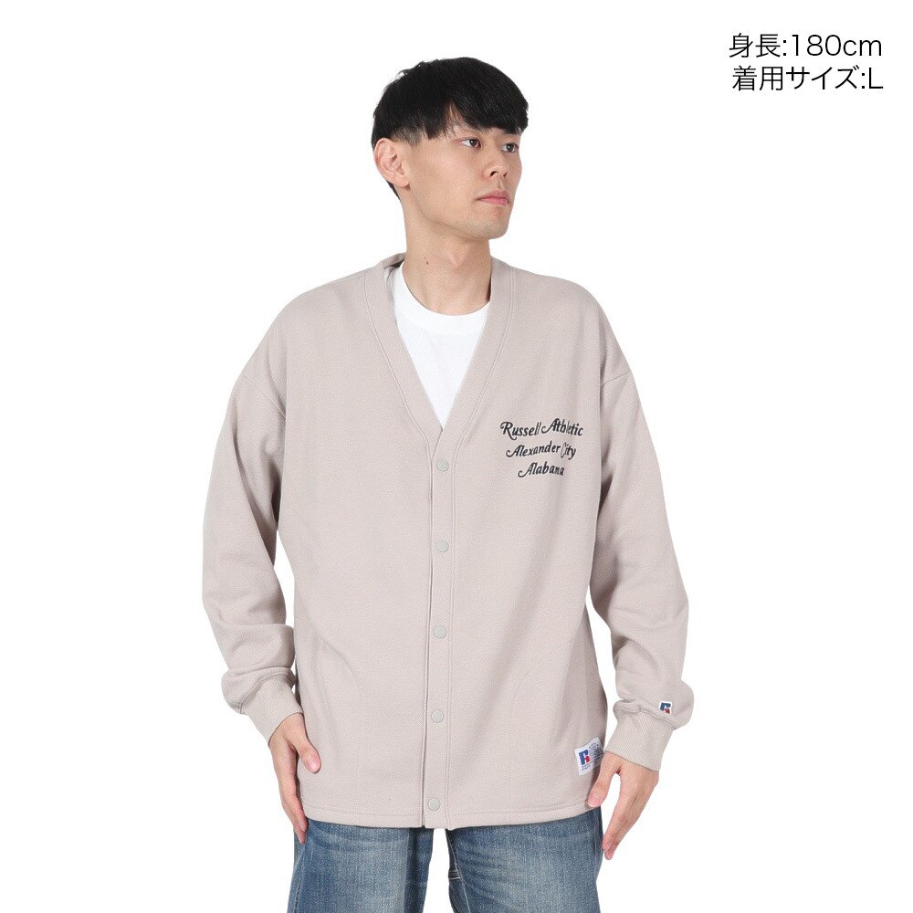 ラッセル（RUSSELL）（メンズ）KERSEY カーディガン RBM22F0008 LGRY