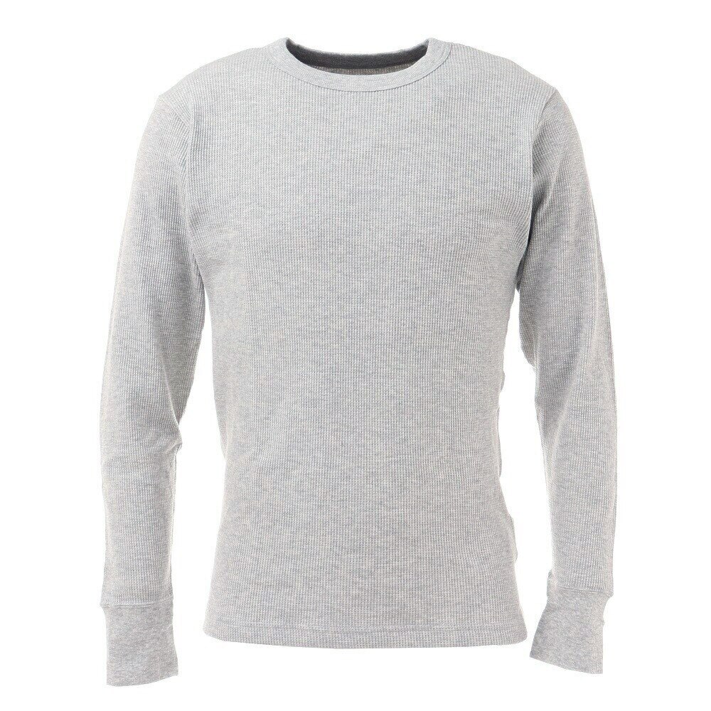Hanes（メンズ）Tシャツ メンズ 長袖 ビーフィー サーマルクルーネック スリーブ HM4-Q103 060 オンライン価格