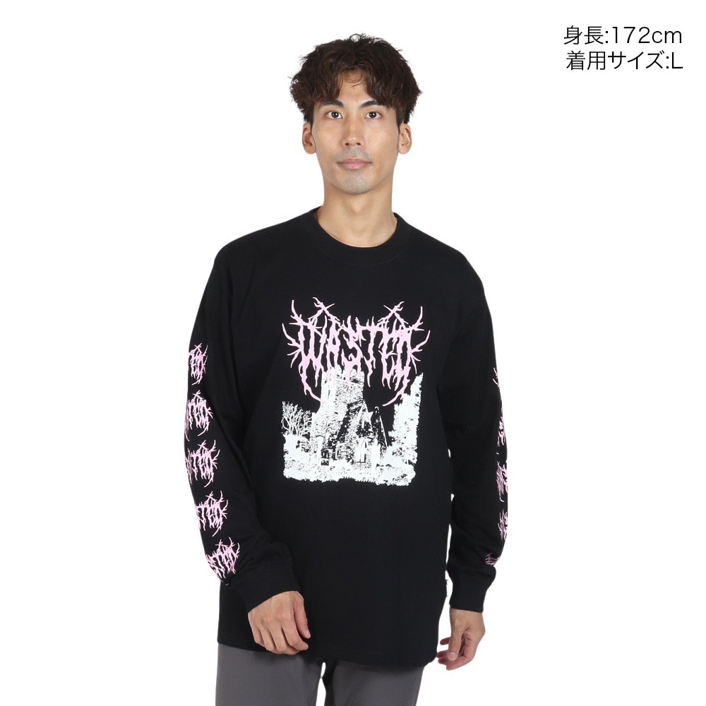 WASTED PARIS（WASTED PARIS）（メンズ）長袖Tシャツ メンズ アイソレイト 23SSD3-07204-005-BK