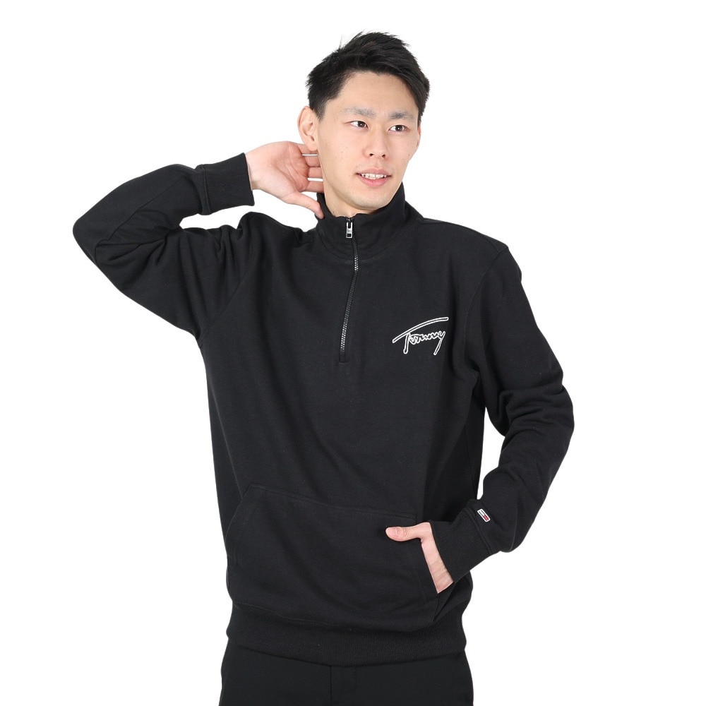トミー ジーンズ（TOMMY JEANS）（メンズ）カットソー メンズ REGSIGNATURE HALFZIP DM15797-BDS