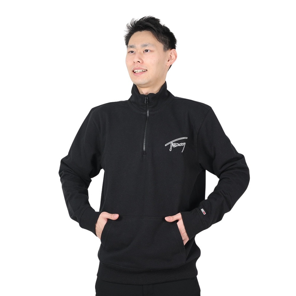 トミー ジーンズ（TOMMY JEANS）（メンズ）カットソー メンズ REGSIGNATURE HALFZIP DM15797-BDS