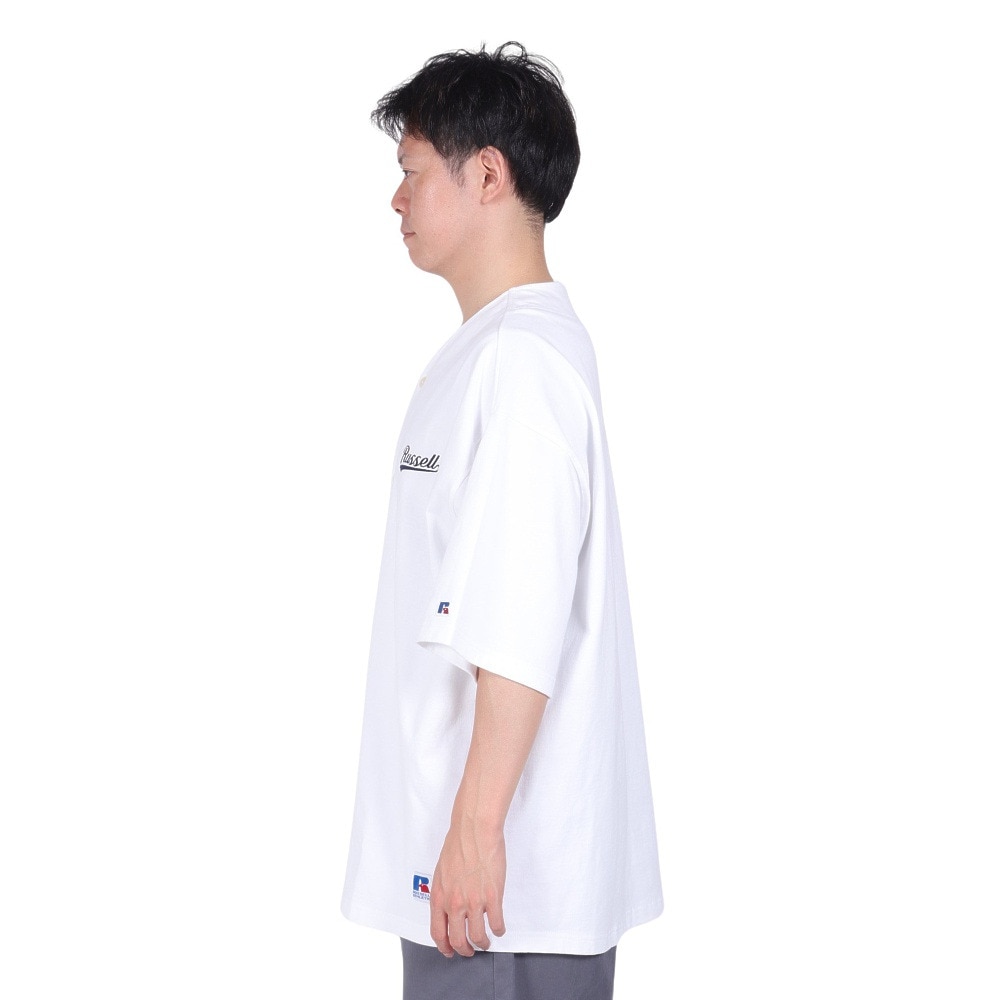 ラッセル（RUSSELL）（メンズ）シャツ メンズ ヘビーウエイト BBシャツ RBM23S0002 WHT