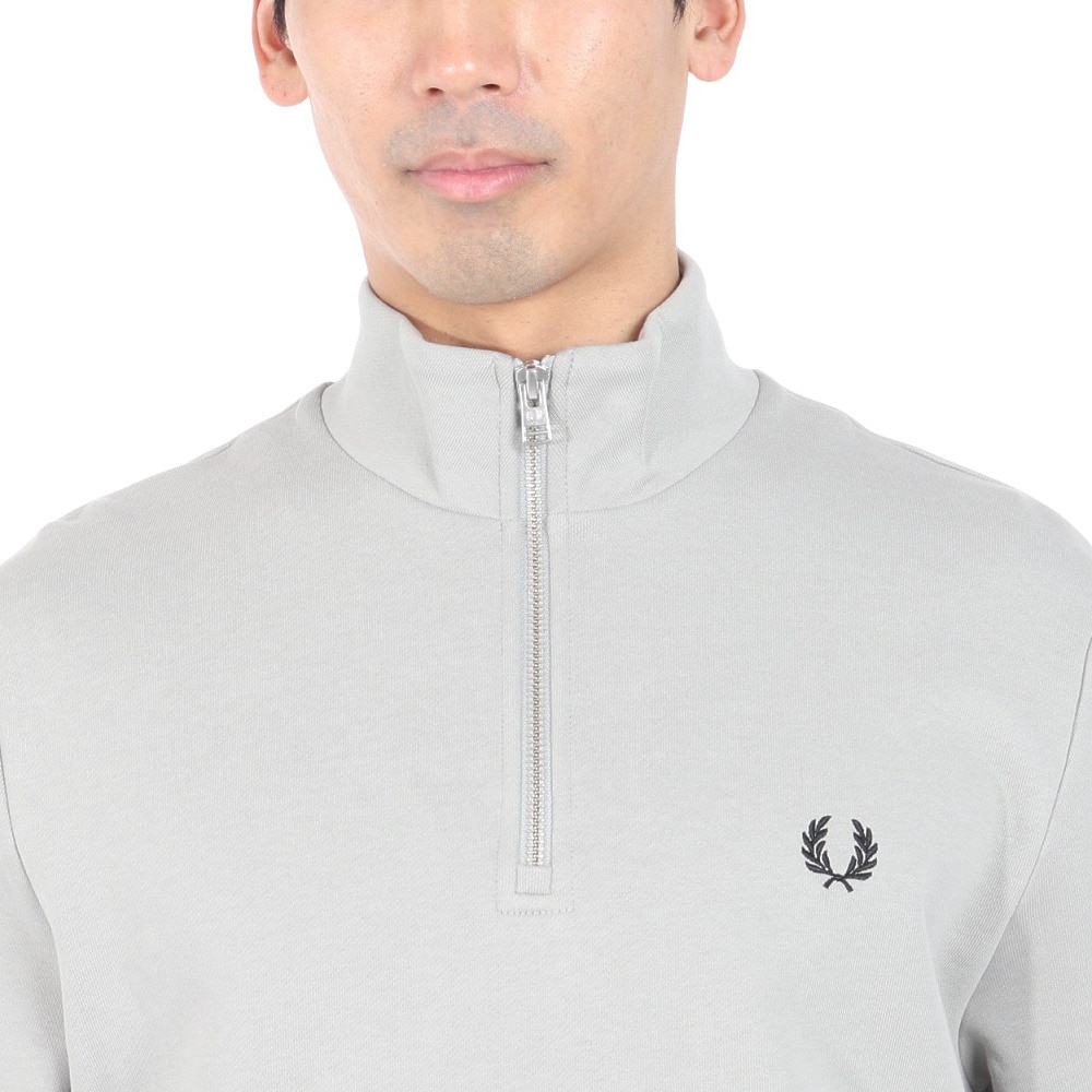 フレッドペリー（FRED PERRY）（メンズ、レディース）スウェットシャツ メンズ ハーフジップ M3574-R28 23AW