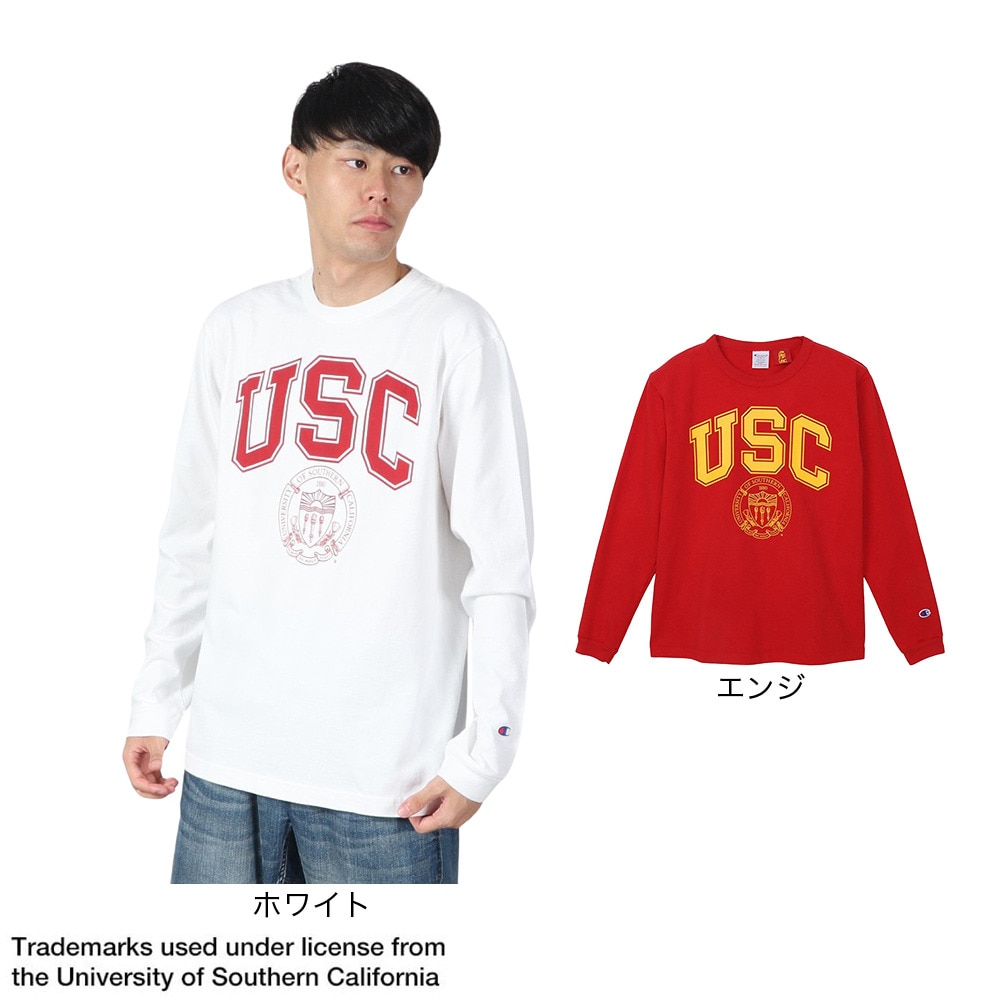 チャンピオン-ヘリテイジ（CHAMPION-HERITAGE）（メンズ、レディース）長袖Tシャツ メンズ ロングスリーブTシャツ USC C5-Y403 010