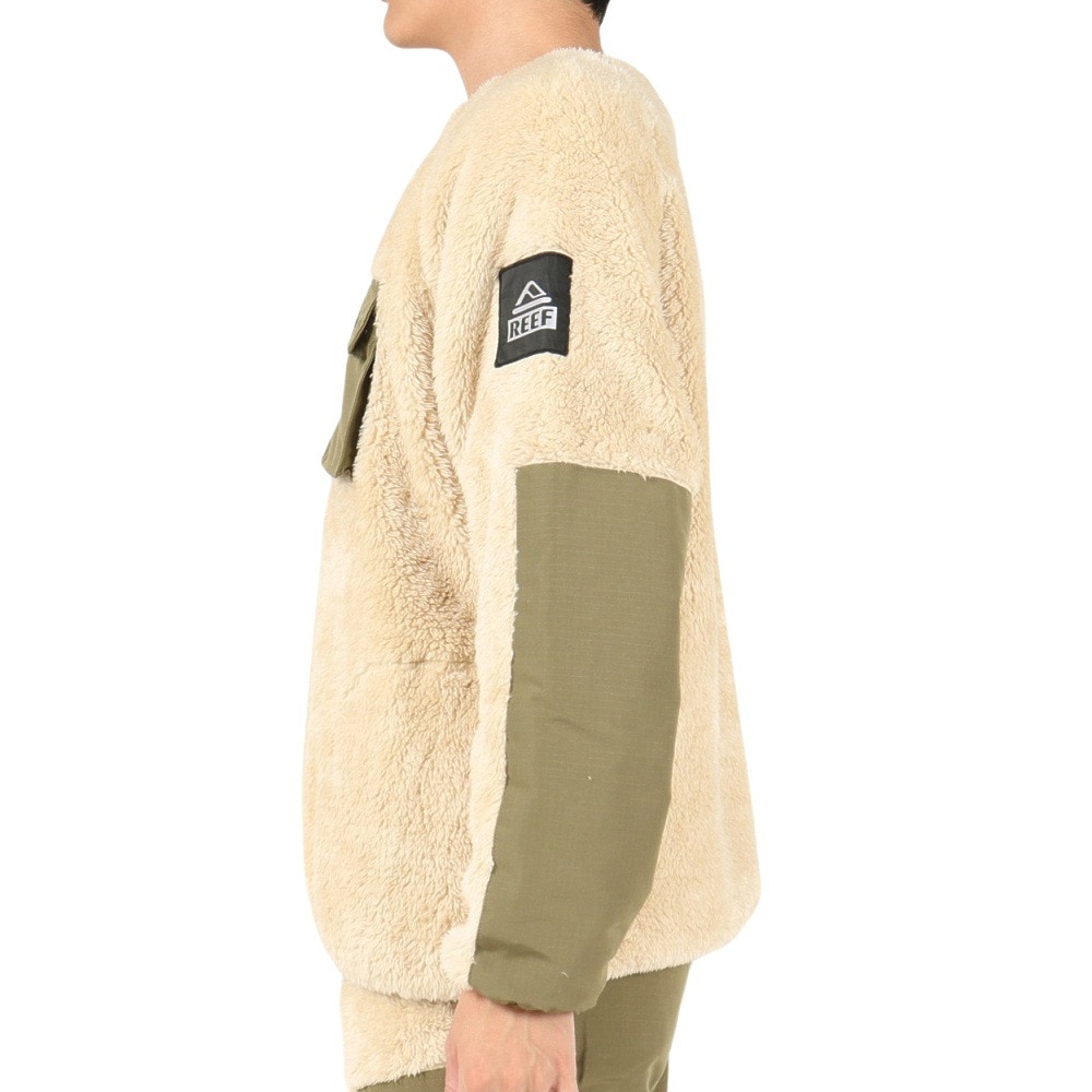 リーフ（REEF）（メンズ）SHERP A FLEECE CREW プルオーバー RFSWM2303-BEG