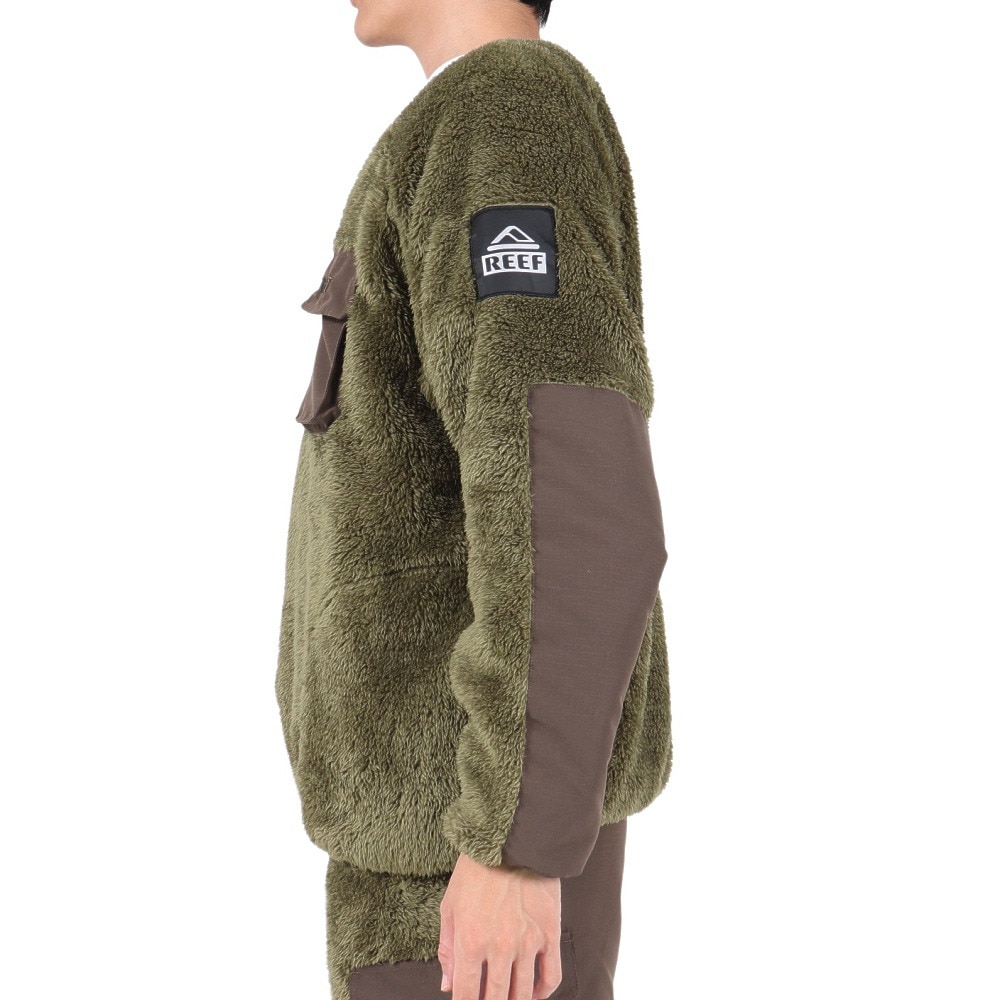リーフ（REEF）（メンズ）SHERP A FLEECE CREW プルオーバー RFSWM2303-OLV