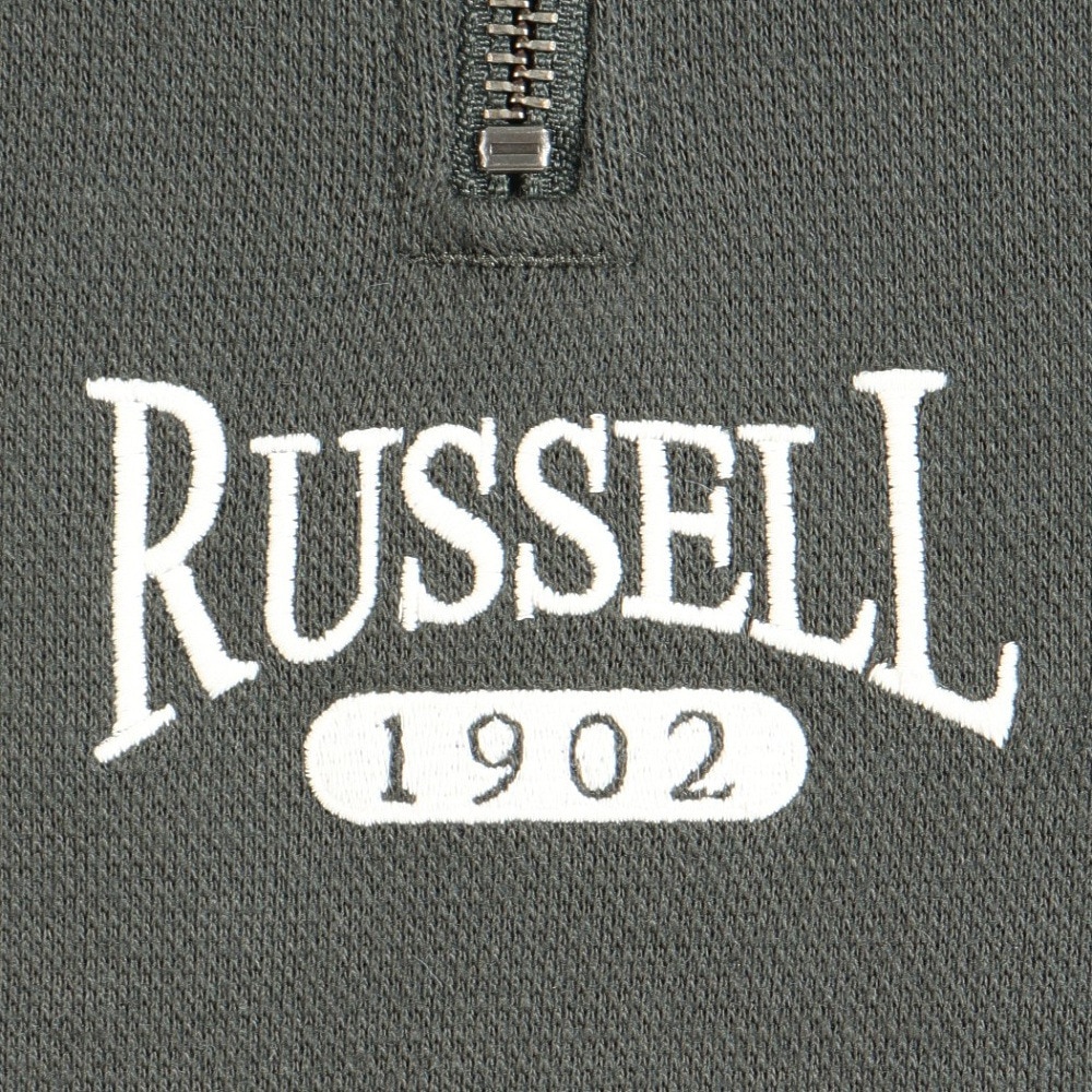 ラッセル（RUSSELL）（メンズ）鹿の子裏毛 ハーフジップ
