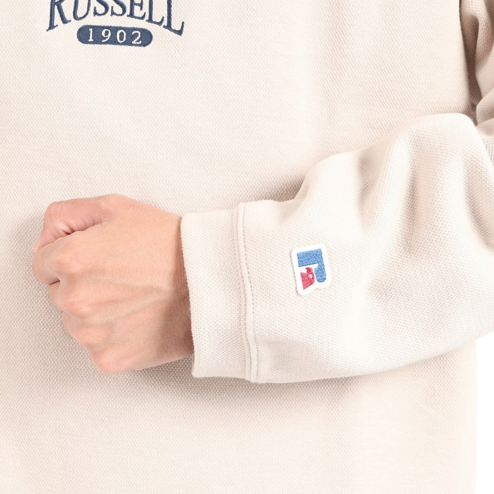 ラッセル（RUSSELL）（メンズ）鹿の子裏毛 ハーフジップスウェット RBM23F0007 LGRY