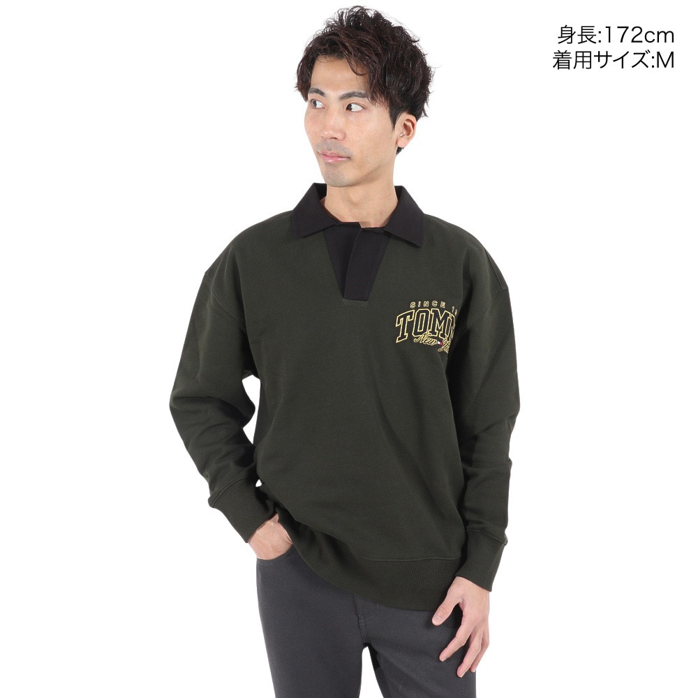 トミー ジーンズ（TOMMY JEANS）（メンズ）リラックスラグジュアリーバーシティラガーシャツ DM17801-GSB