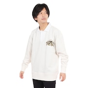 (メンズ)リラックスラグジュアリーバーシティ長袖ラガーシャツ DM17801-YBH