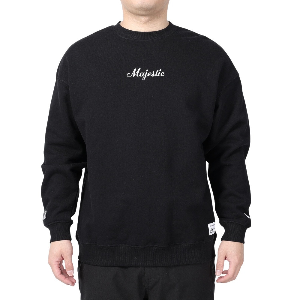 マジェスティック（MAJESTIC）（メンズ）クルースウェットシャツ OT0523FW0001-BLK